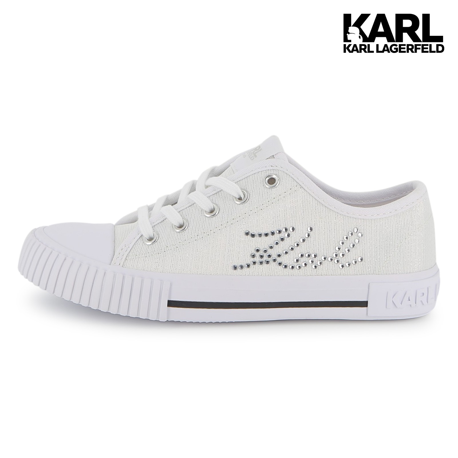 Zapatillas con cordones blanco