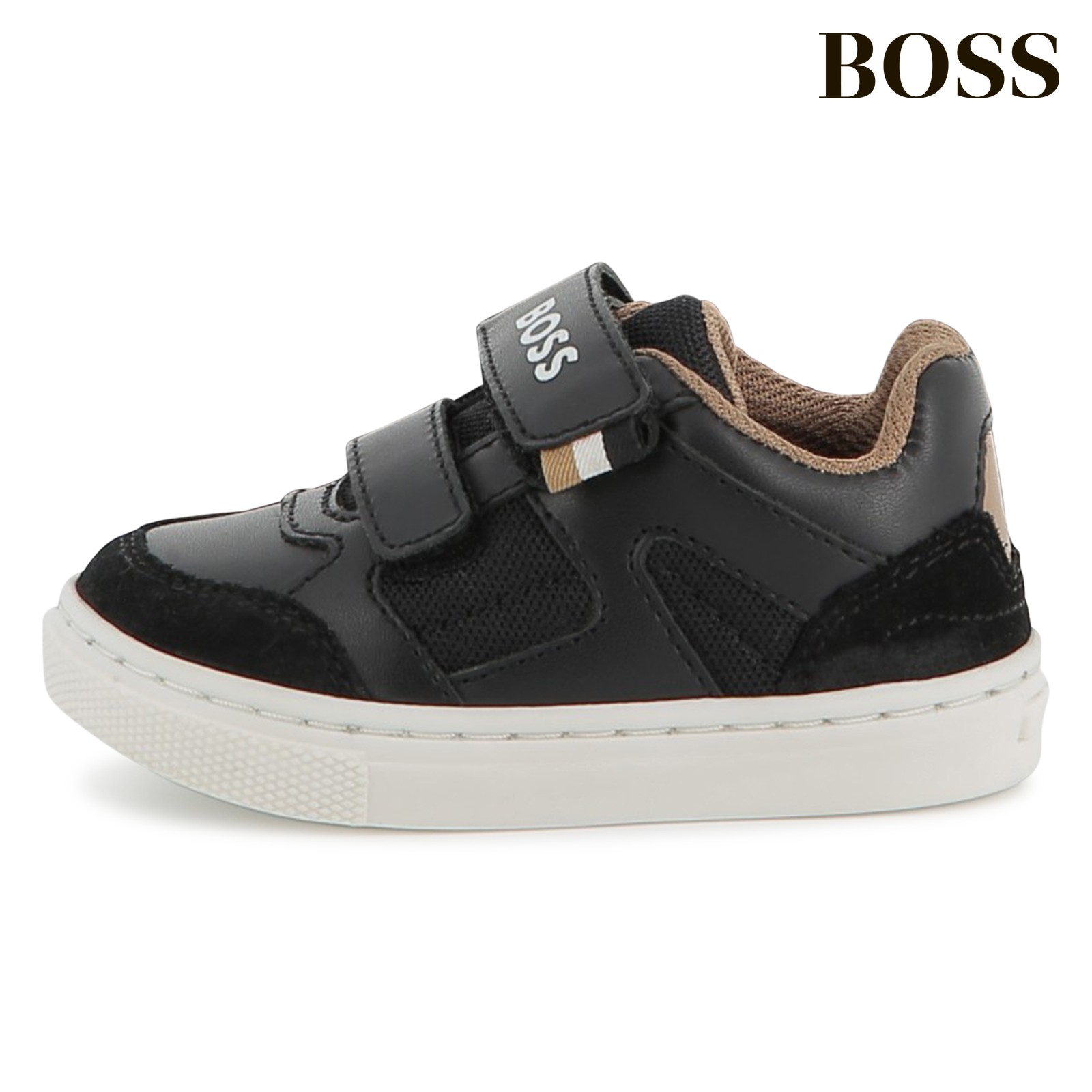 Zapatillas de deporte con cierre de velcro negro