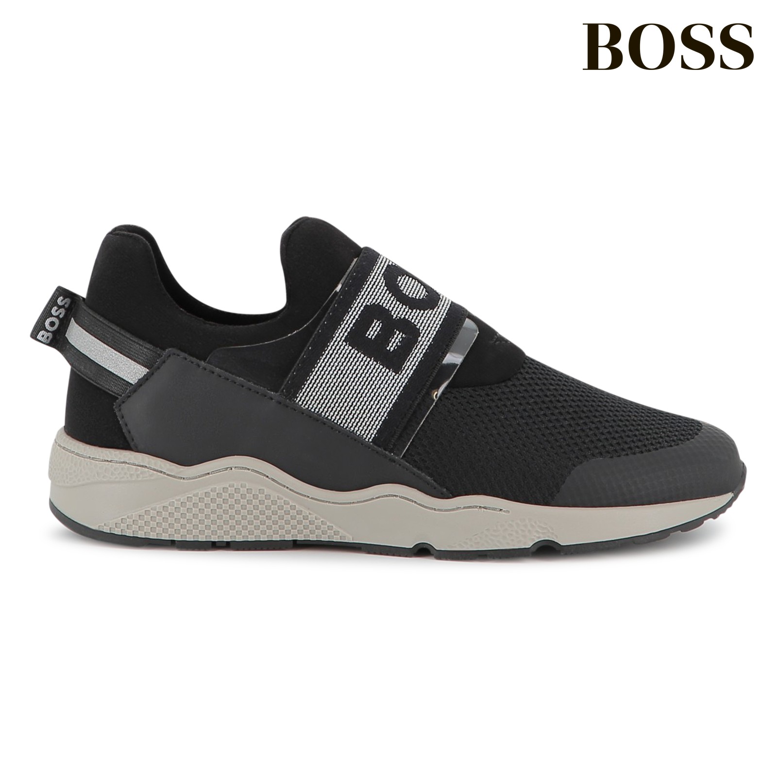 Zapatillas elásticas negro