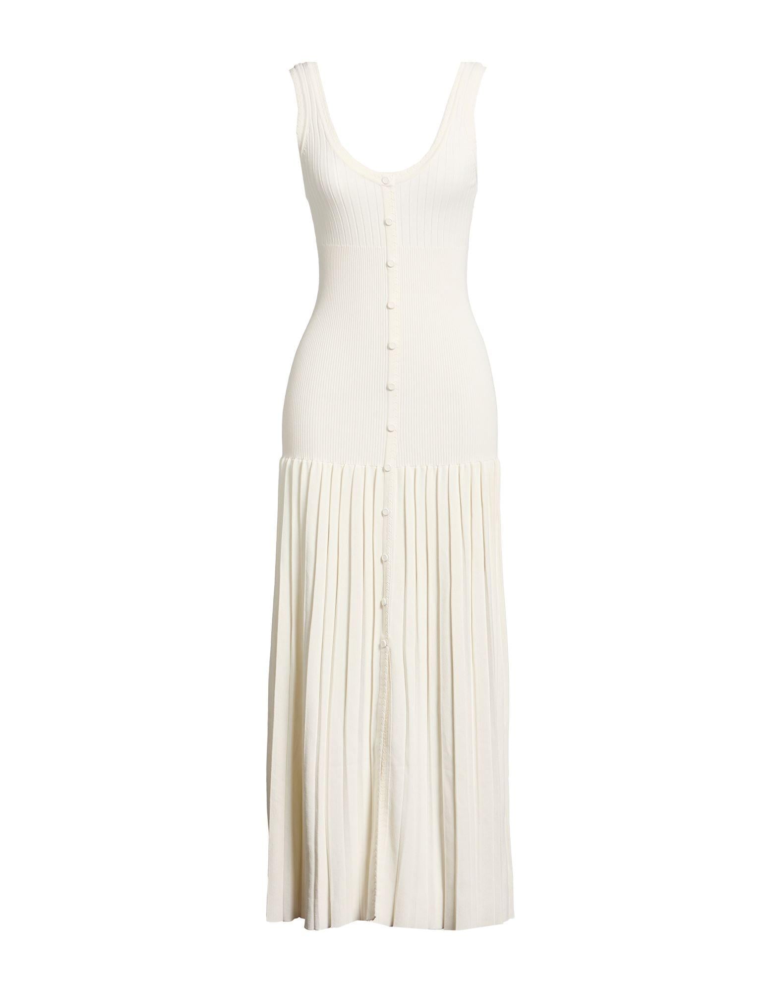V-neck knit maxi dress