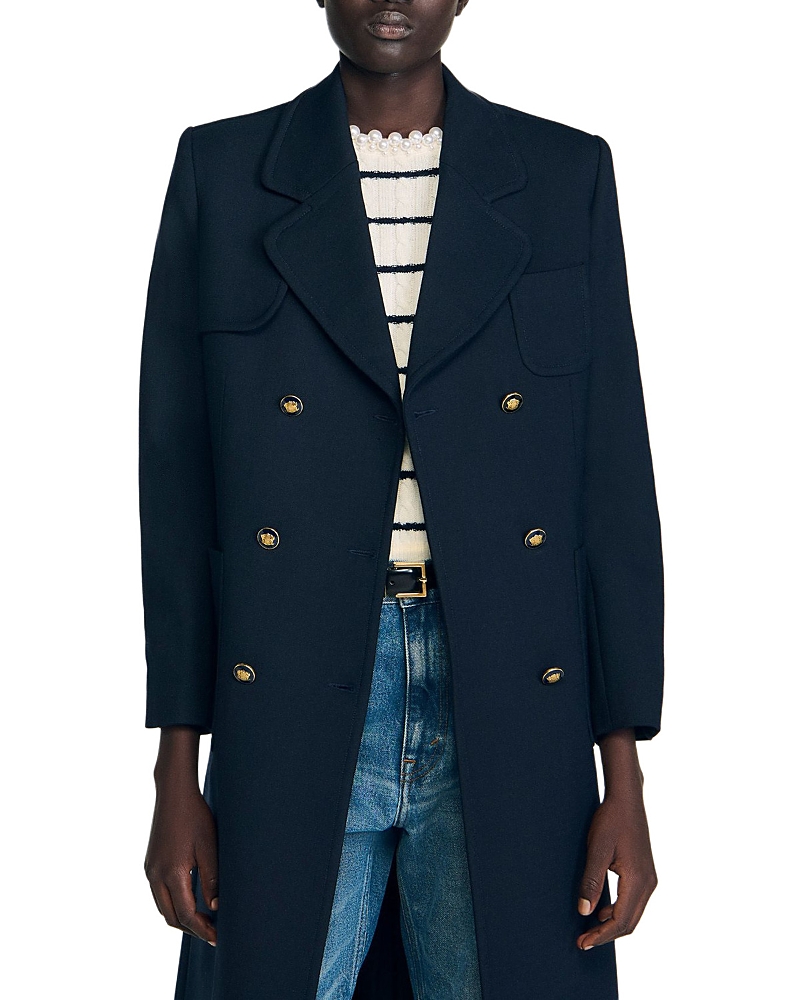 Double-Breasted Long Coat