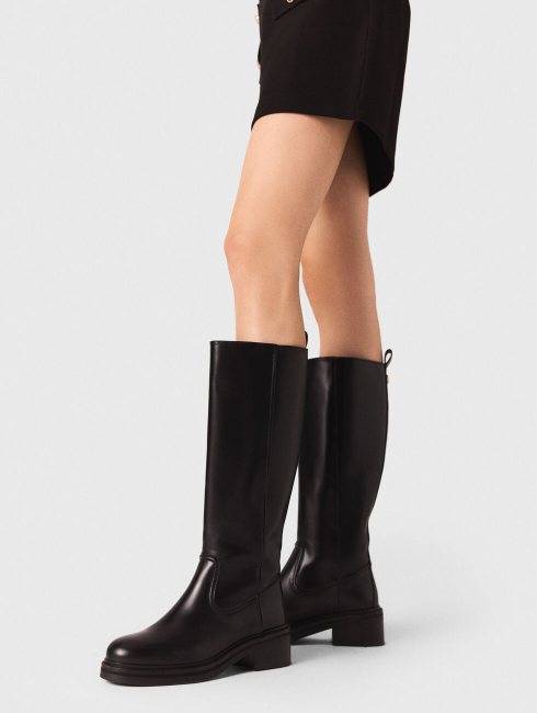 Leather boots