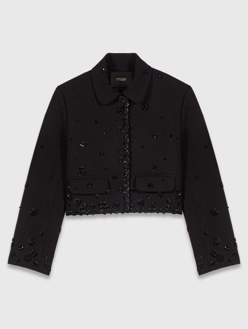 Short embroidered jacket